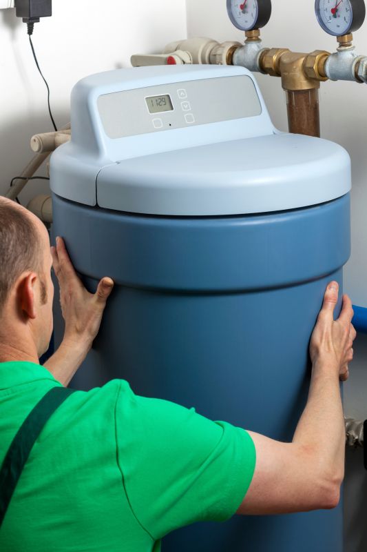 Water Softener System Installation in Utility Room